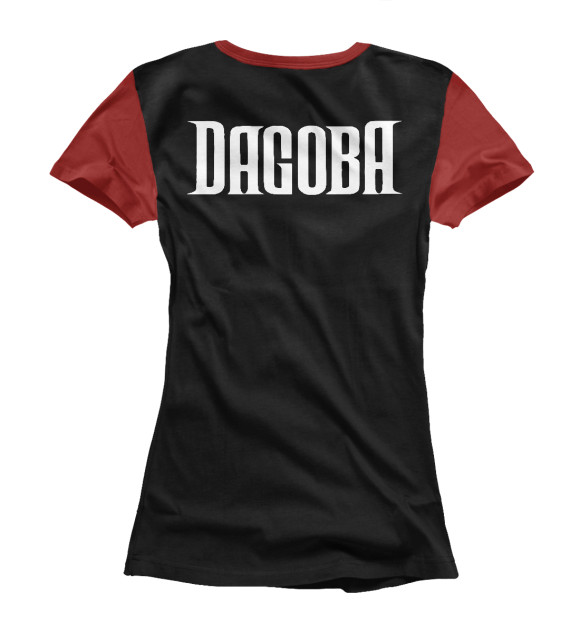Футболка для девочек с изображением Dagoba цвета Белый