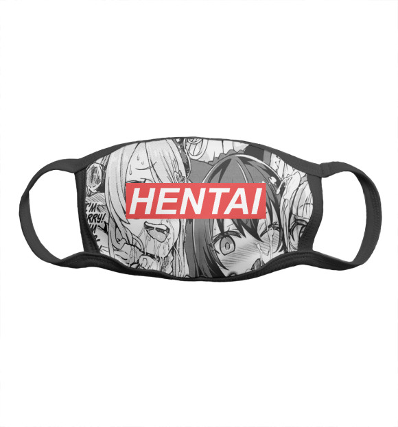 Маска тканевая с притом Hentai цвета Белый Маска тканевая с изображением Hentai цвета Белый