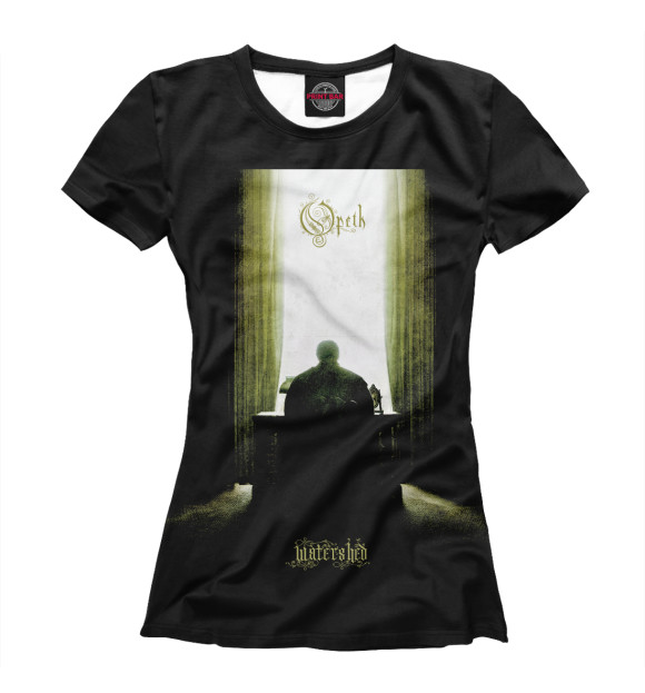 Женская футболка с изображением Opeth цвета Белый