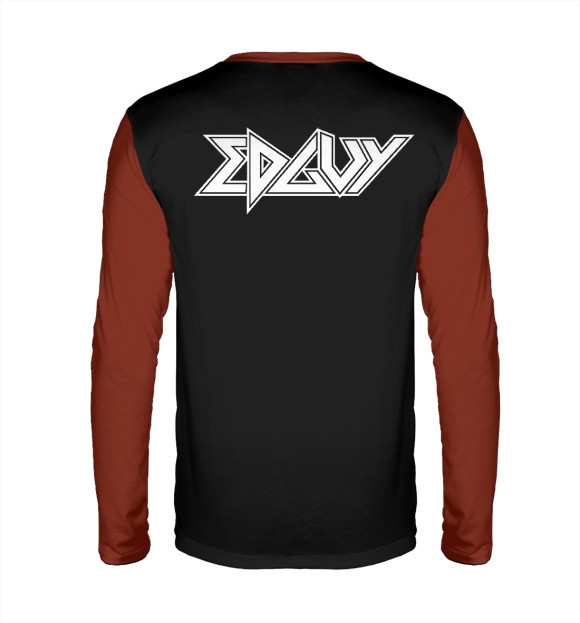 Мужской лонгслив с изображением Edguy цвета Белый
