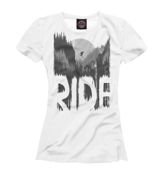 Женская футболка Ride ski