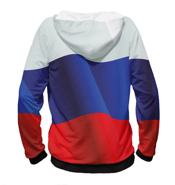 Женское худи с изображением Россия цвета Белый