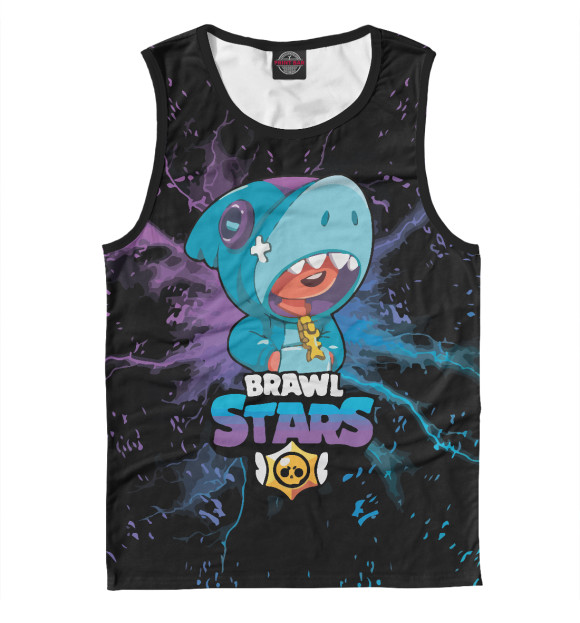 Майка для мальчика с притом Brawl Stars цвета Белый Майка для мальчика с изображением Brawl Stars цвета Белый