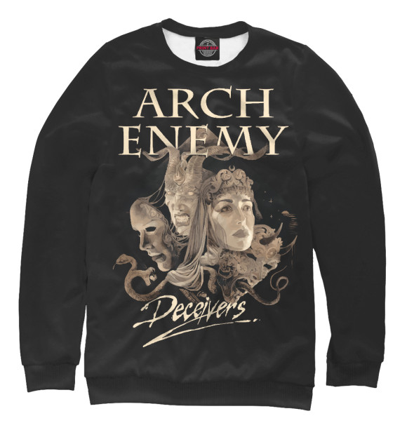 Свитшот для мальчиков с изображением Arch Enemy цвета Белый