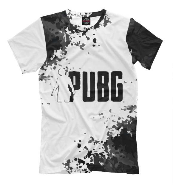 Мужская футболка с изображением PUBG цвета Белый