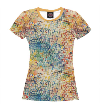 Женская футболка Разноцветный горох