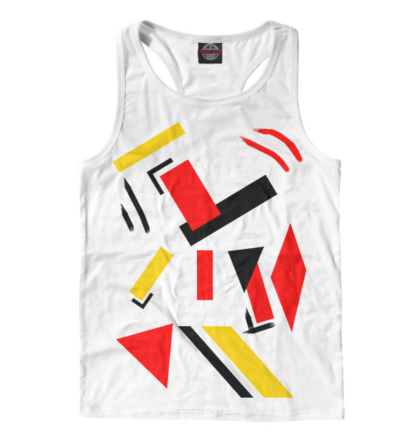 Мужская майка-борцовка с изображением Мария Функ / Композиция цвета Белый