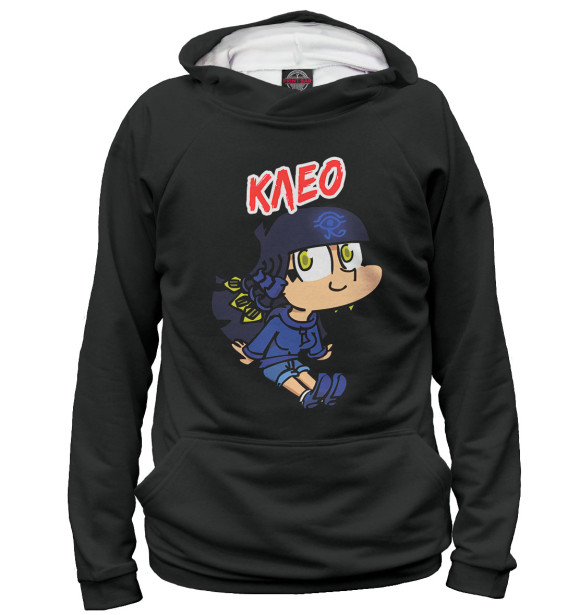 Мужское худи с изображением Клео цвета Белый