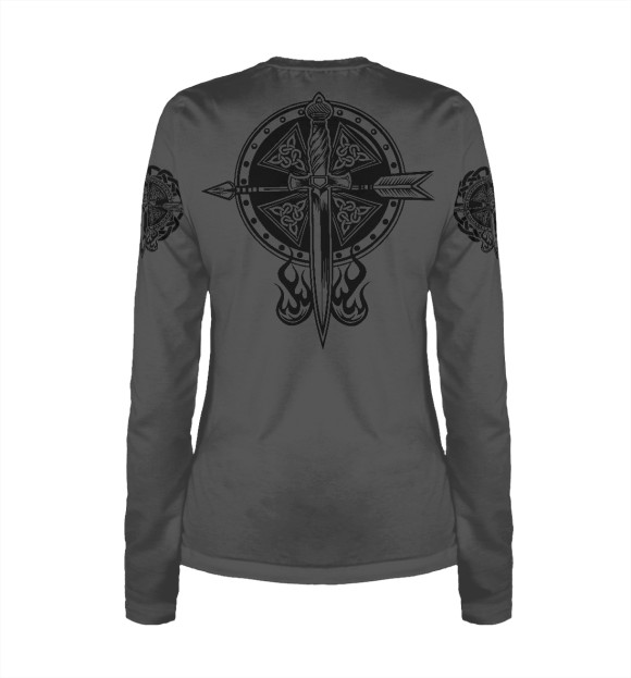 Женский лонгслив с притом Ищи себе друга... цвета Белый Женский лонгслив с изображением Ищи себе друга... цвета Белый