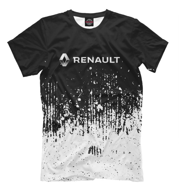 Футболка для мальчиков с изображением Renault цвета Белый