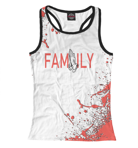 Женская майка-борцовка с изображением Егор Крид цвета Белый