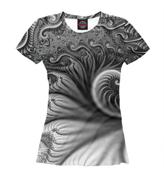 Женская футболка Floral 3D spiral / Vanguard