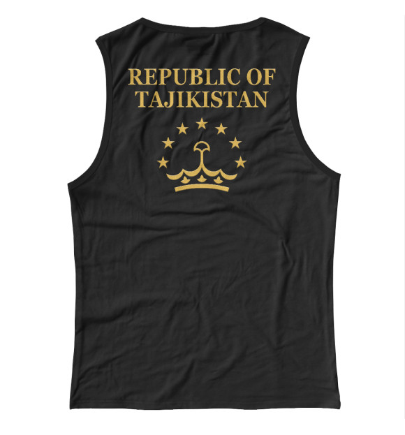Майка для девочки с изображением Republic of Tajikistan цвета Белый