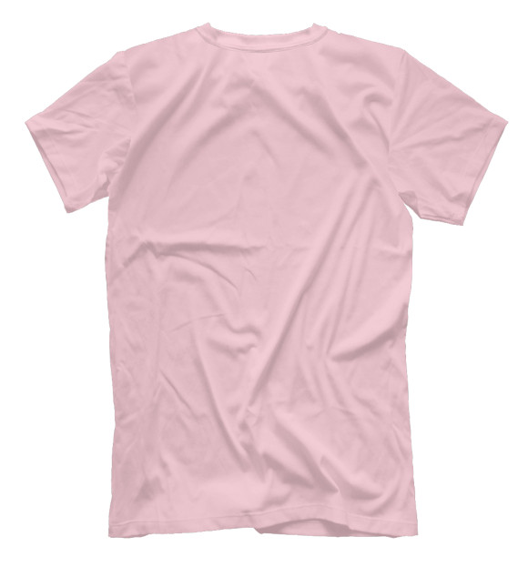 Мужская футболка с изображением Розовая ваниль цвета Белый