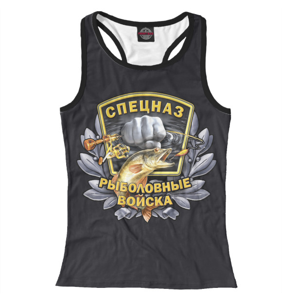 Женская майка-борцовка с изображением Спецназ цвета Белый
