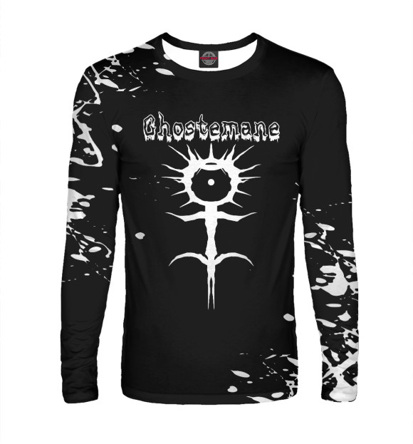 Мужской лонгслив с изображением Ghostemane цвета Белый