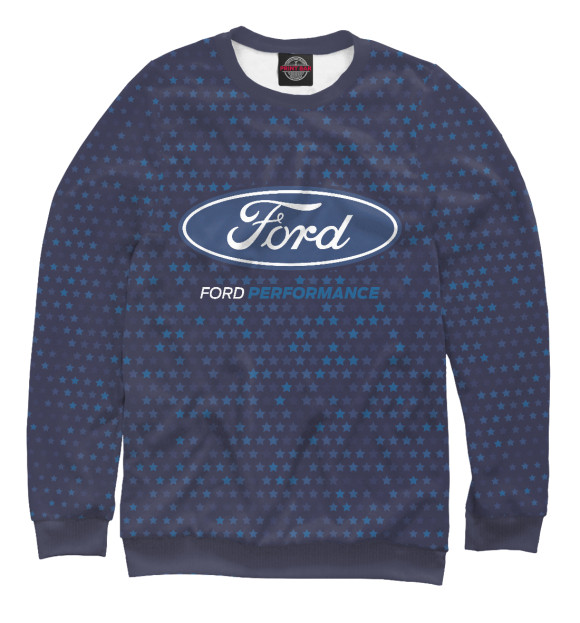 Мужской свитшот с изображением Ford Performance цвета Белый