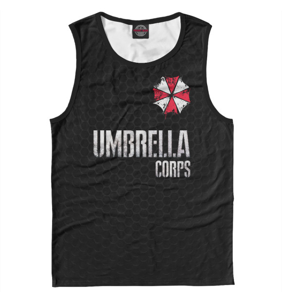 Майка для мальчика с изображением UMBRELLA CORP цвета Белый