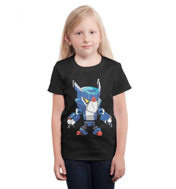 Футболка для девочек с изображением Brawl Stars CROW цвета Белый