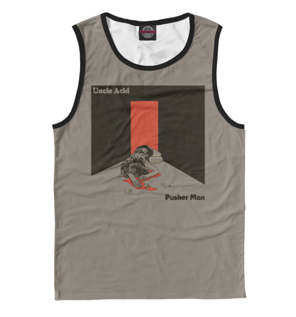 Мужская майка с изображением Uncle acid цвета Белый
