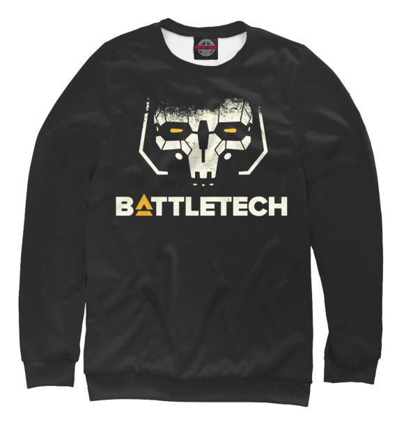 Женский свитшот с изображением BattleTech цвета Белый