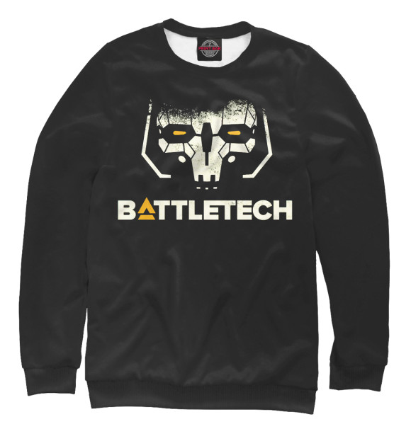 Свитшот для девочек с изображением BattleTech цвета Белый