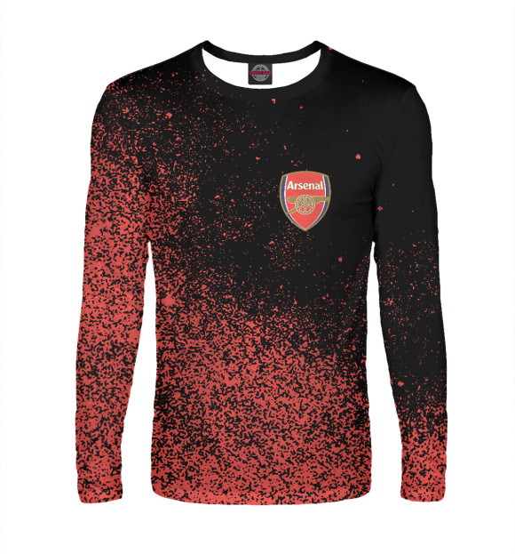 Мужской лонгслив с изображением Arsenal цвета Белый