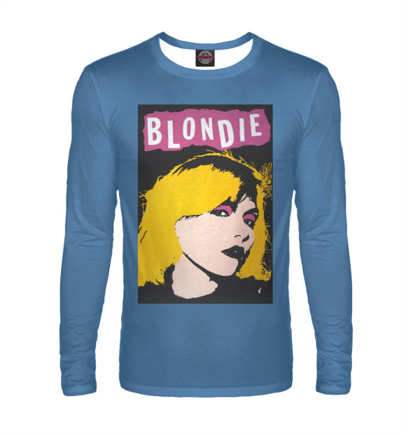 Мужской лонгслив с изображением Blondie цвета Белый