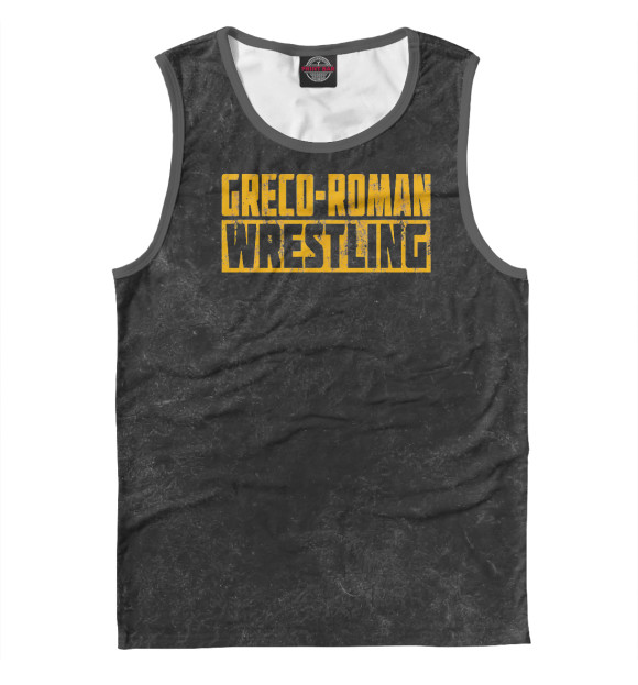 Мужская майка с притом Greco Roman Wrestling цвета Белый Мужская майка с изображением Greco Roman Wrestling цвета Белый
