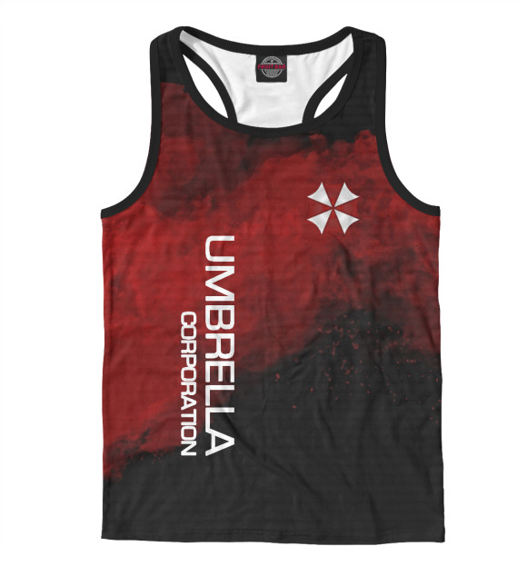 Мужская майка-борцовка с изображением Umbrella Corp цвета Белый