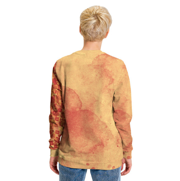 Женский свитшот с изображением Кто не работает тот не ест цвета Белый