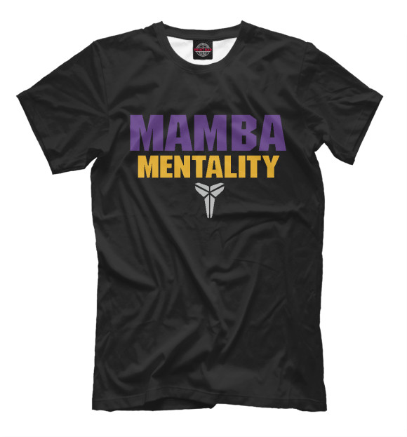 Футболка для мальчиков с изображением Mamba Mentality цвета Белый