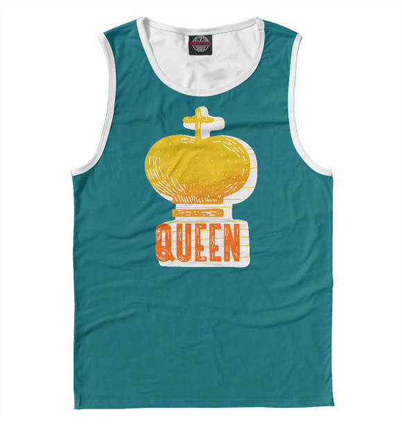 Майка для мальчика с изображением True Queen цвета Белый