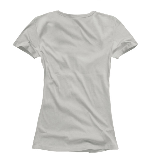 Женская футболка с изображением Британский бульдог цвета Белый