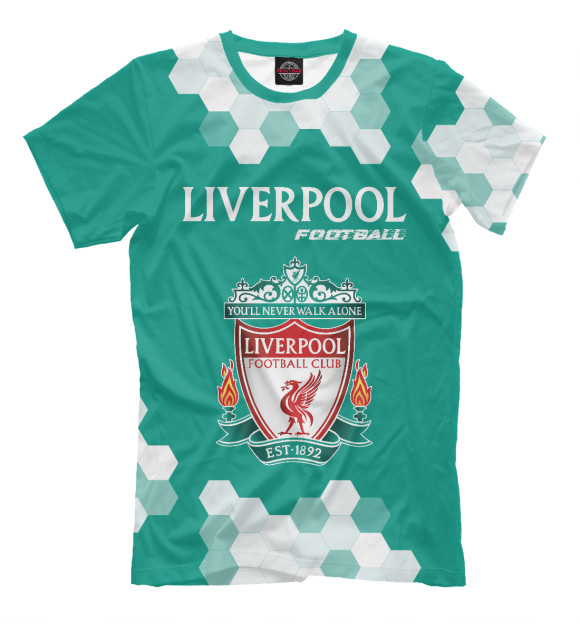 Футболка для мальчиков с изображением Liverpool | Football цвета Белый