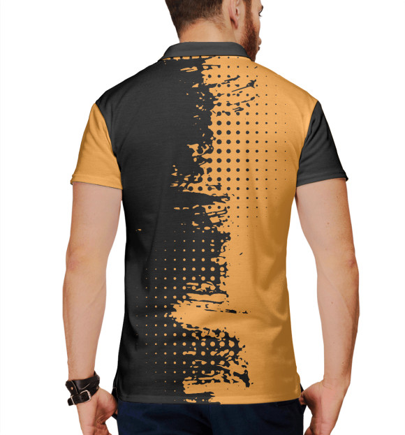 Мужское поло с изображением Garena Free Fire цвета Белый