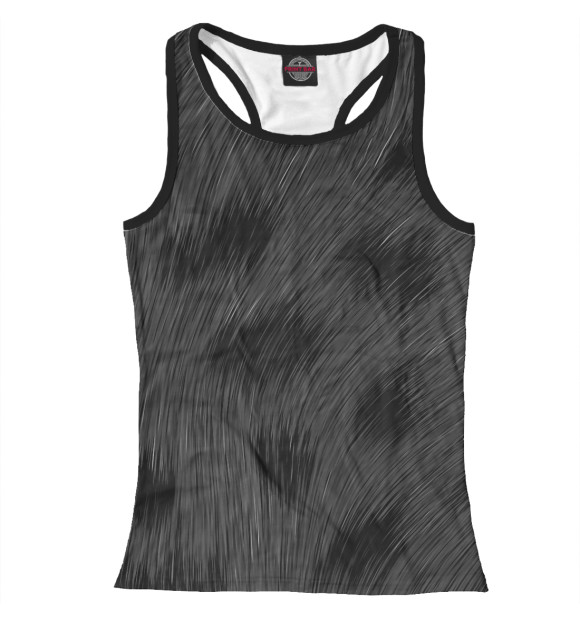 Женская майка-борцовка с изображением Текстура ягуара цвета Белый