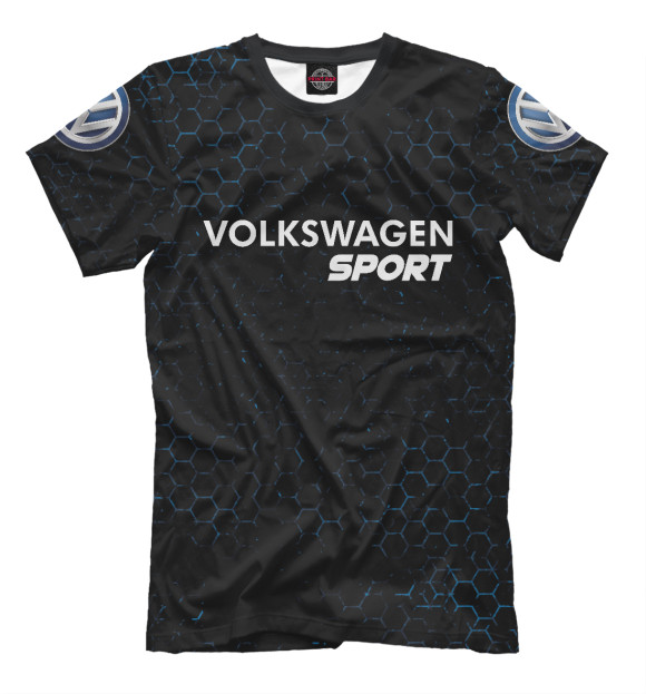 Мужская футболка с изображением Volkswagen | Sport цвета Белый
