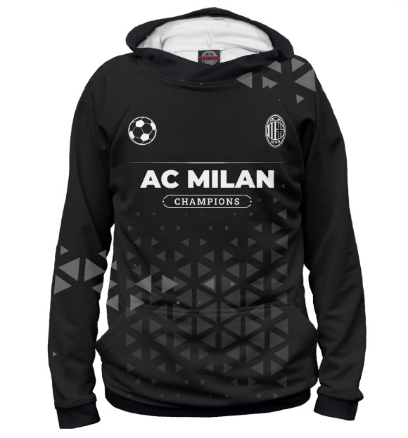 Худи для мальчика с изображением AC Milan Форма Champions цвета Белый