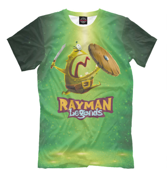 Мужская футболка с изображением Rayman Legends: цвета Белый