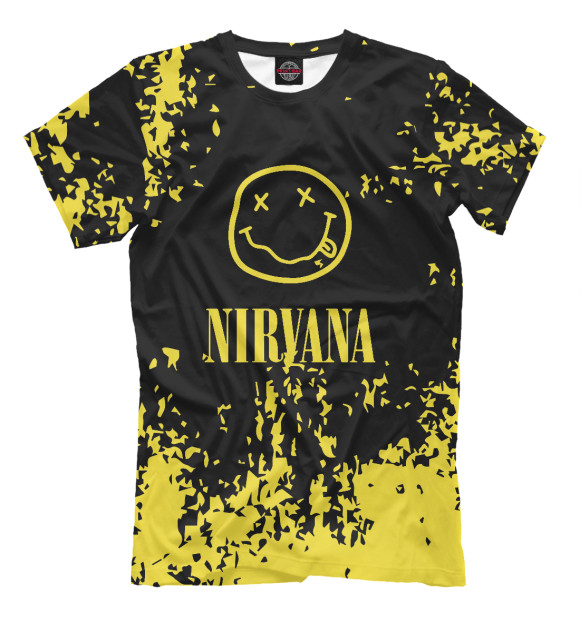 Футболка для мальчиков с изображением Nirvana цвета Белый