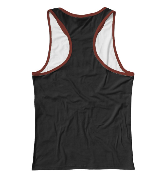 Женская майка-борцовка с изображением Камина цвета Белый