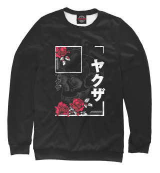 Женский свитшот Japanese urban skull