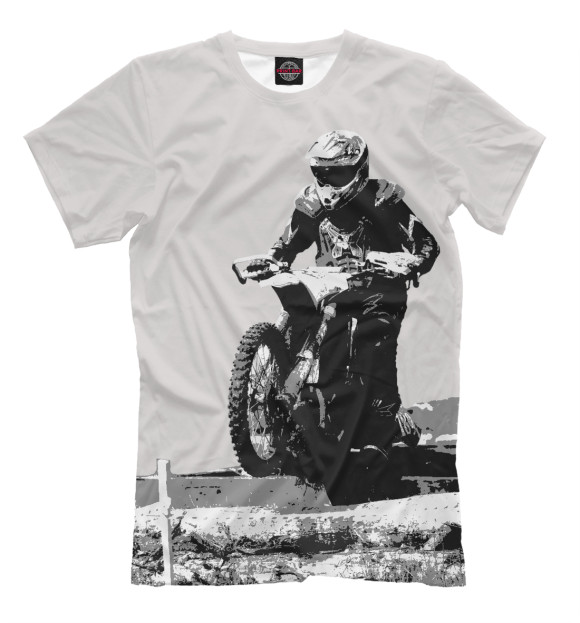 Футболка для мальчиков с изображением Enduro цвета Бежевый