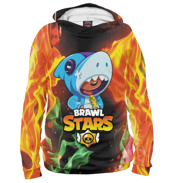 Женское худи с изображением Brawl Stars цвета Белый