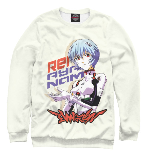 Свитшот для девочек с изображением Neon Genesis Evangelion цвета Белый