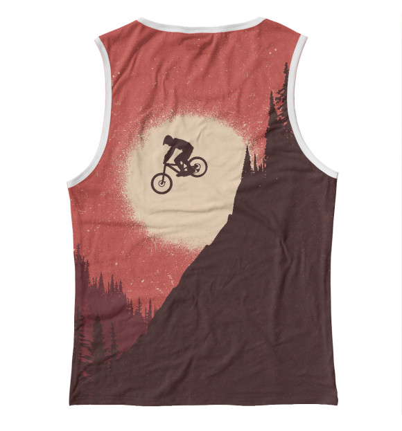 Майка для девочки с изображением MTB Sunset цвета Белый