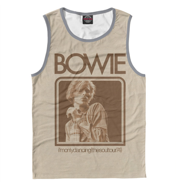 Майка для мальчика с изображением David Bowie цвета Белый