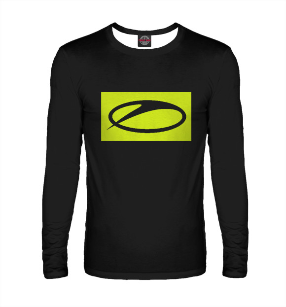 Мужской лонгслив с изображением ASOT 1000 YB цвета Белый