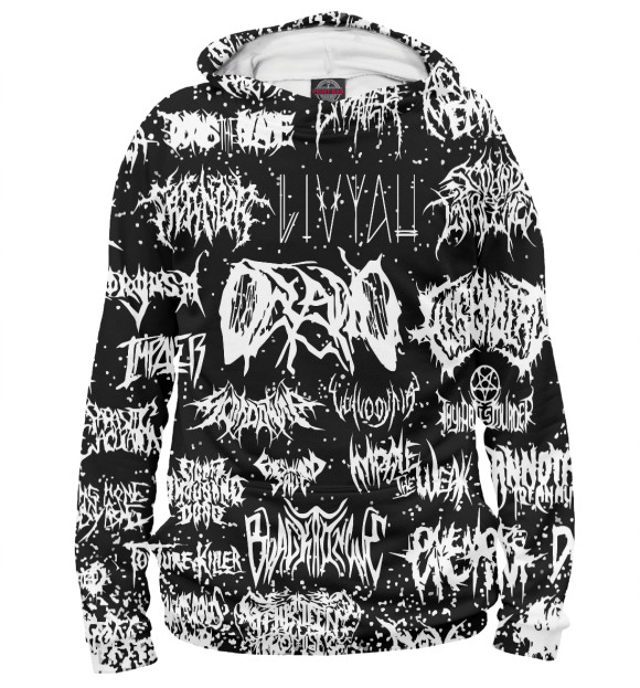 Женское худи с изображением Ghostemane цвета Белый